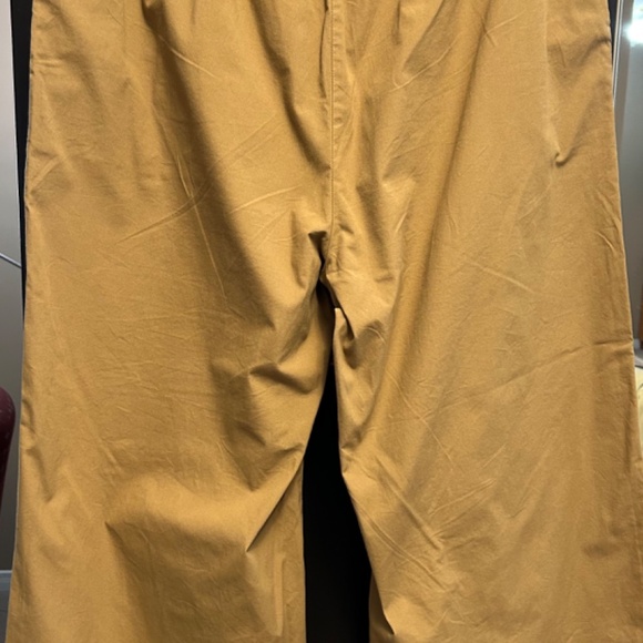 Beige Cotton Wide-Leg Pants – Size Medium - Picture 2 of 3